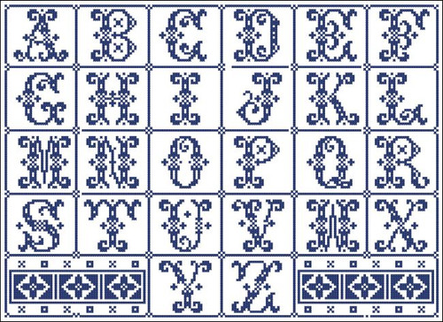 Vintage Alphabet Curly 603111