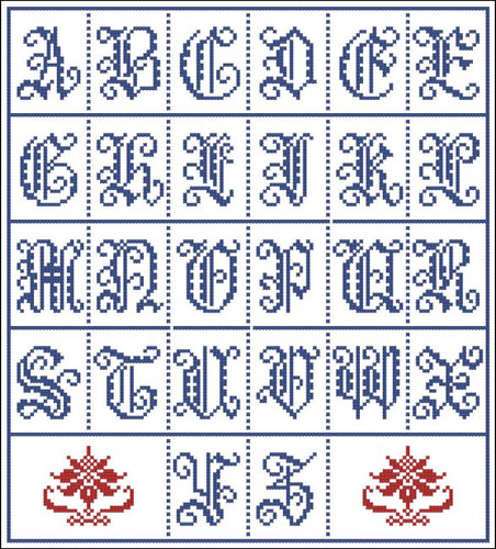 Vintage Alphabet Gothic 2062