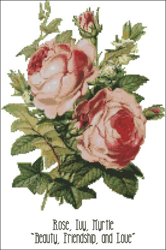 Floral Emblems 001-Rose, Ivy, Myrtle
