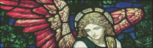 Angel Stained Glass Detail