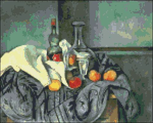 Flask and Fruits