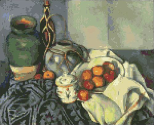 Still Life with Apples by Cezanne