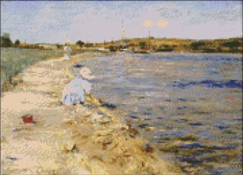 Beach Scene at Canoe Place