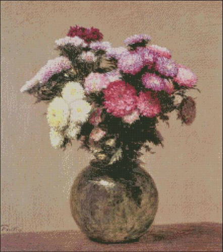 Daisies in a Glass Vase