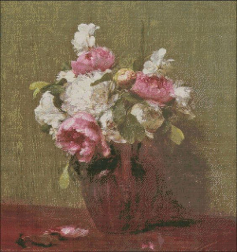 White Peonies and Narcissus