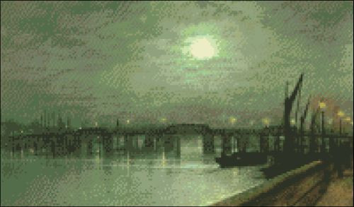 Battersea Bridge by Moonlight