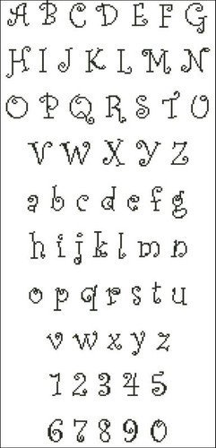 Curly Alphabet