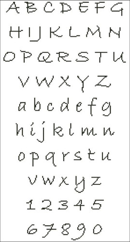 Hand Writing Stylish Alphabet