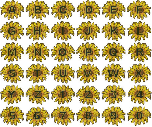 Sunflowers Alphabet