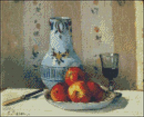 Still Life with Apples and Pitcher