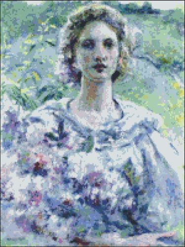 Girl with Flowers