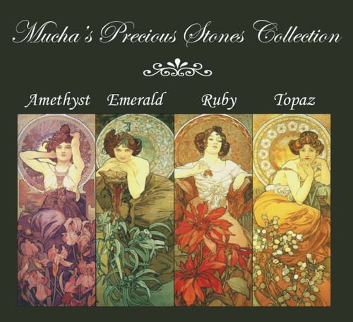 Mucha's Precious Stones Cross Stitch Pattern