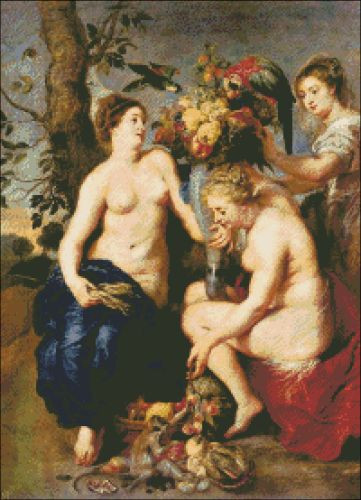 Ceres with Two Nymphs