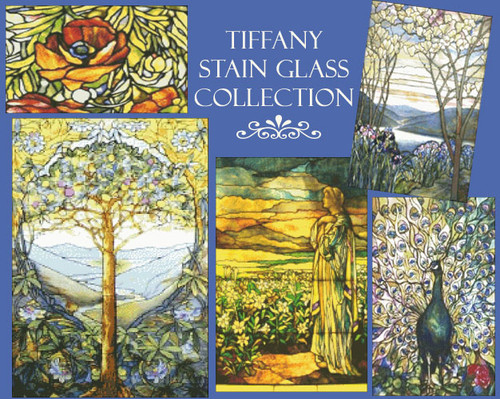 Tiffany Stained Glass Cross Stitch Collection