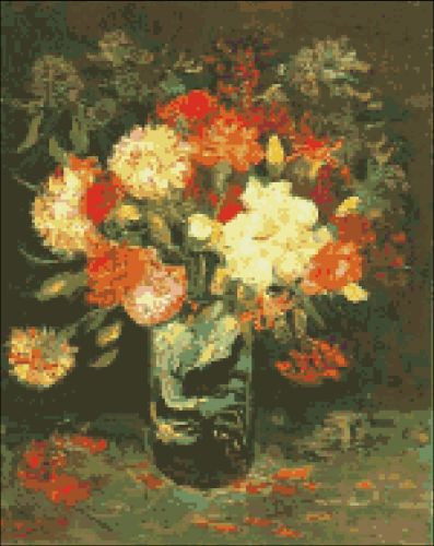 Vase with Carnations