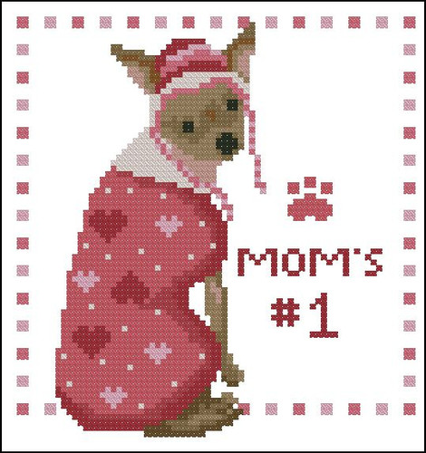 Mom's Number One Pooch Pink