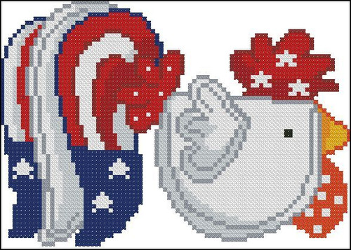 Patriotic Rooster 001