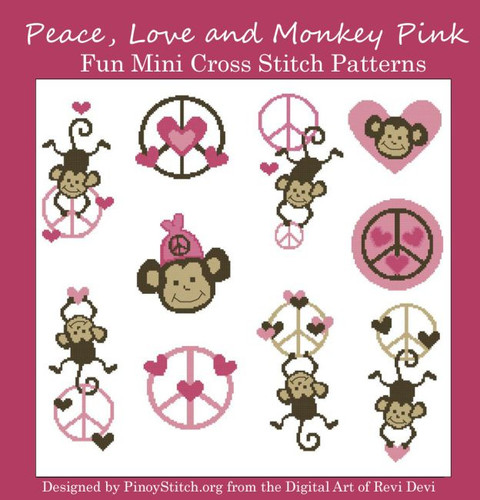 Peace Monkey Love Pink