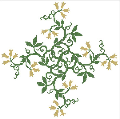 Floral Ornamental #020 Golden Bells
