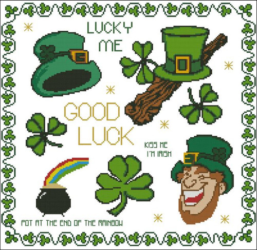 Good Luck Clover Shamrock St Patrick