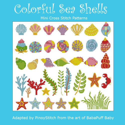 Colorful Sea Shells & Marine Life