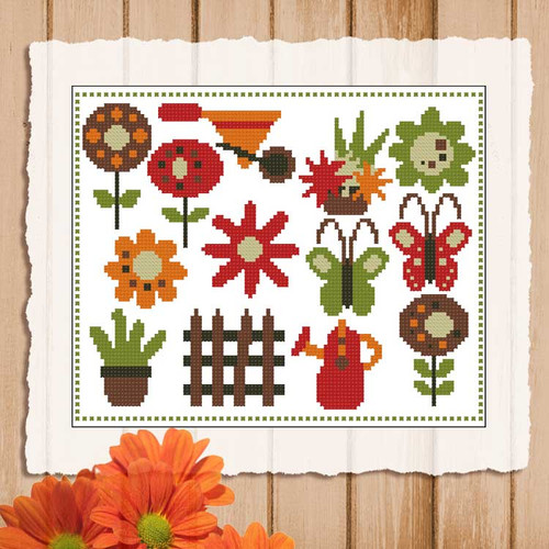 Retro Garden Mini Sampler