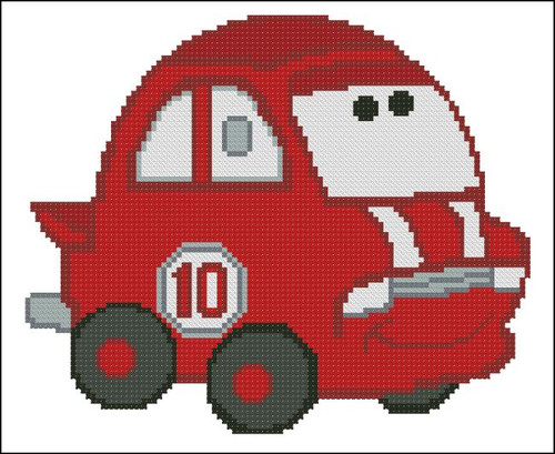 Chubby Race Cars 002 Red Hot