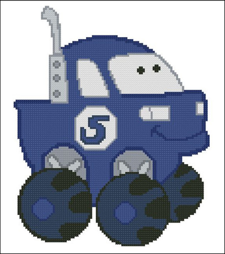 Chubby Race Cars 003 Blue Monster