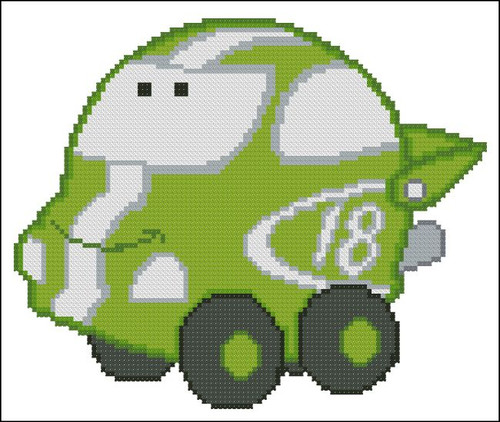 Chubby Race Cars 005 Green Lightning