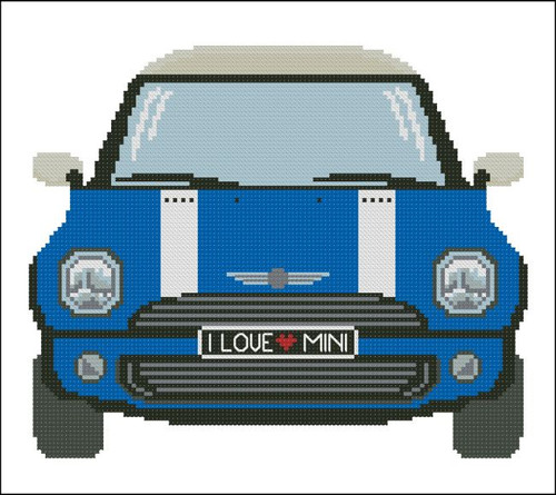 Mini Sports Car Blue