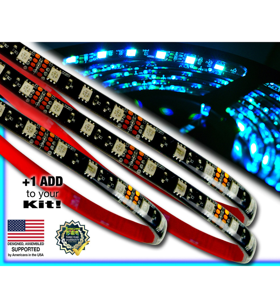 Golf Cart Add-On LED Strips (Multi-Color) - Boogey Lights