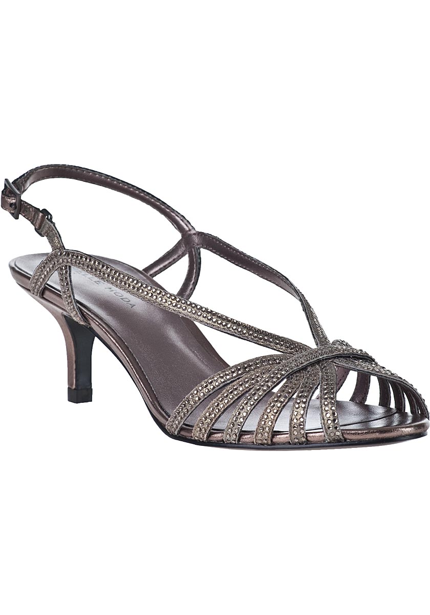 womens pewter evening shoes