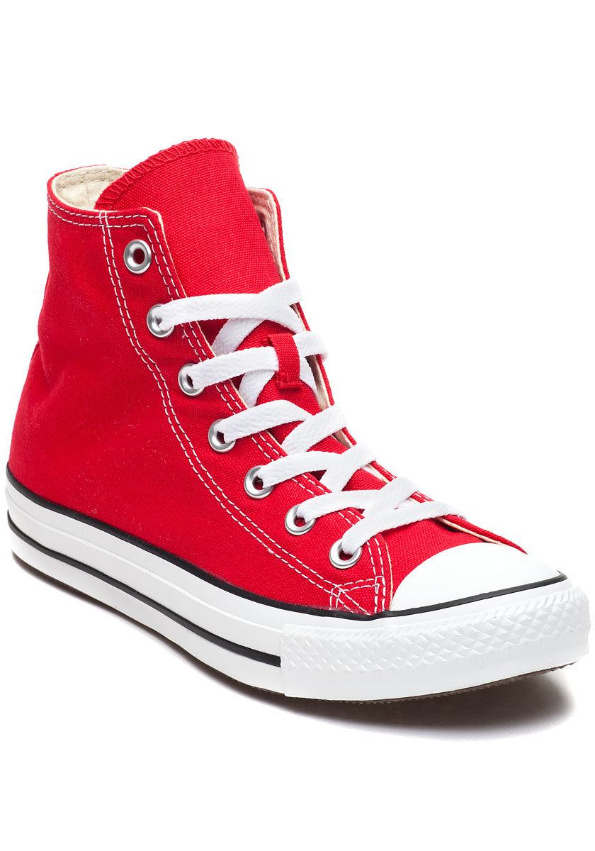Chuck Taylor All-Star High-Top Sneaker Red Canvas - Jildor Shoes