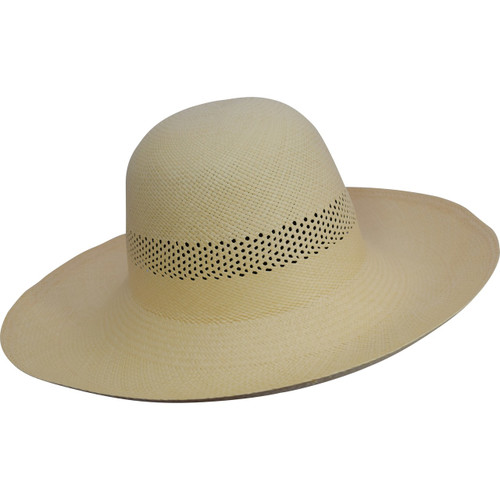 Ladies Open Band Capeline Panama, in warm almond Ladies Open Band Capeline Panama, in warm almond