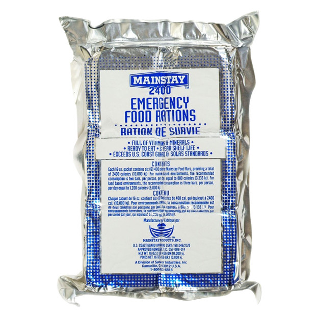 Mainstay Emergency Food Ration - 2400 Calorie Mainstay Emergency Food Ration - 2400 Calorie