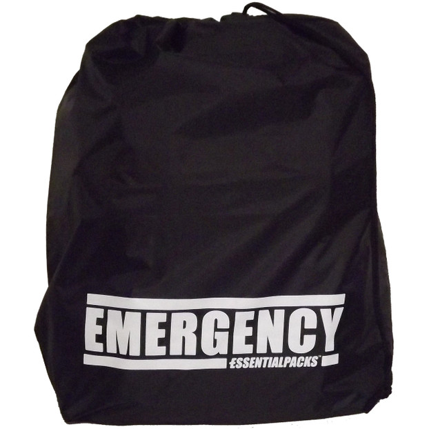 "EMERGENCY" Drawstring Bag (Black) "EMERGENCY" Drawstring Bag (Black)