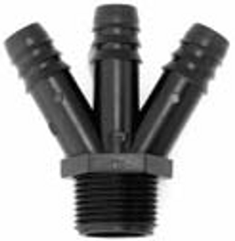 3 x Barbed Pushfit x 3/4" MBSP Take Off Connector 3 x Barbed Pushfit x 3/4" MBSP Take Off Connector