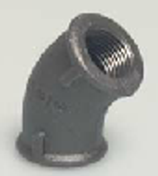 Black Iron Threaded 45° Elbow Black Iron Threaded 45° Elbow