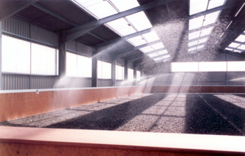 Indoor riding arena irrigation Indoor riding arena irrigation