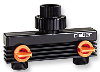 Claber Plastic ¾" threaded Two way Tap Quick Connector (Hozelock Compatible) Claber Plastic ¾" threaded Two way Tap Quick Connector (Hozelock Compatible)