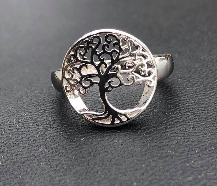 Sterling Silver Tree Of Life Ring