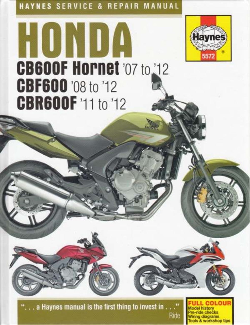 Honda Cb600f Hornet Cbf600 U0026 Cbr600f 2007