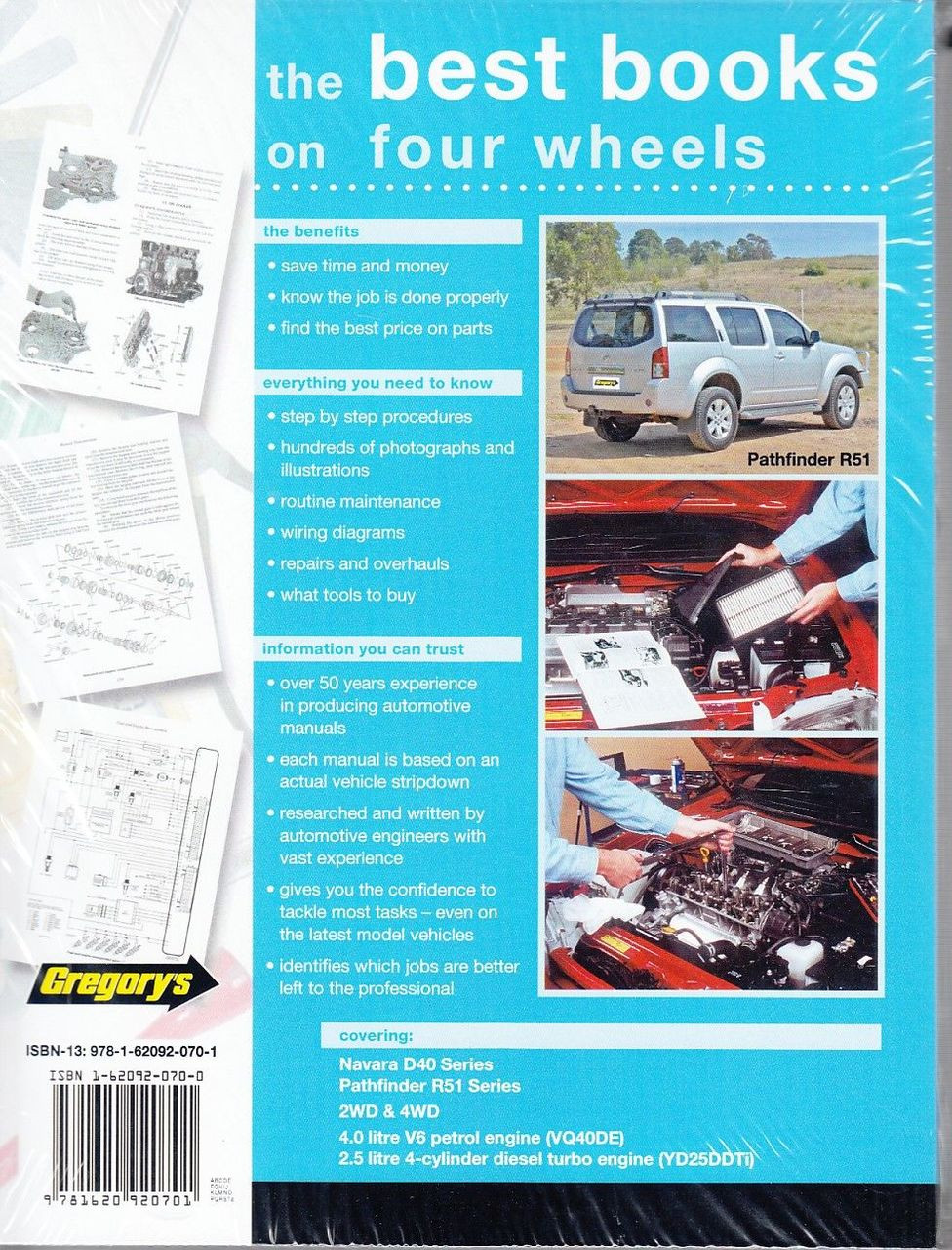 ... Nissan Navara, Pathfinder D40 & R51 Petrol, Diesel 2005 - 2013 Workshop Manual Back