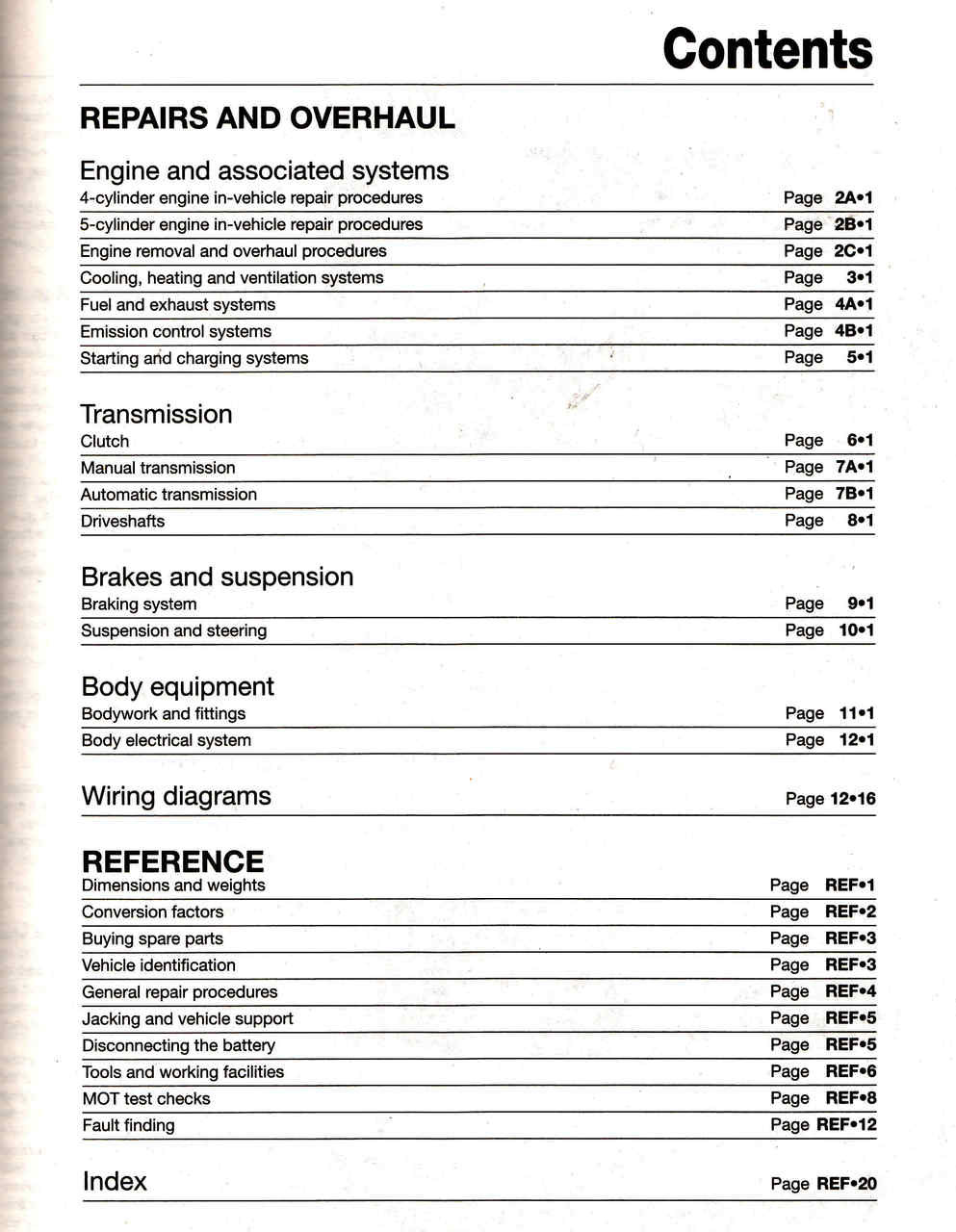 ... VW Transporter T4 1990 to 2003 Diesel Workshop Manual - cont2