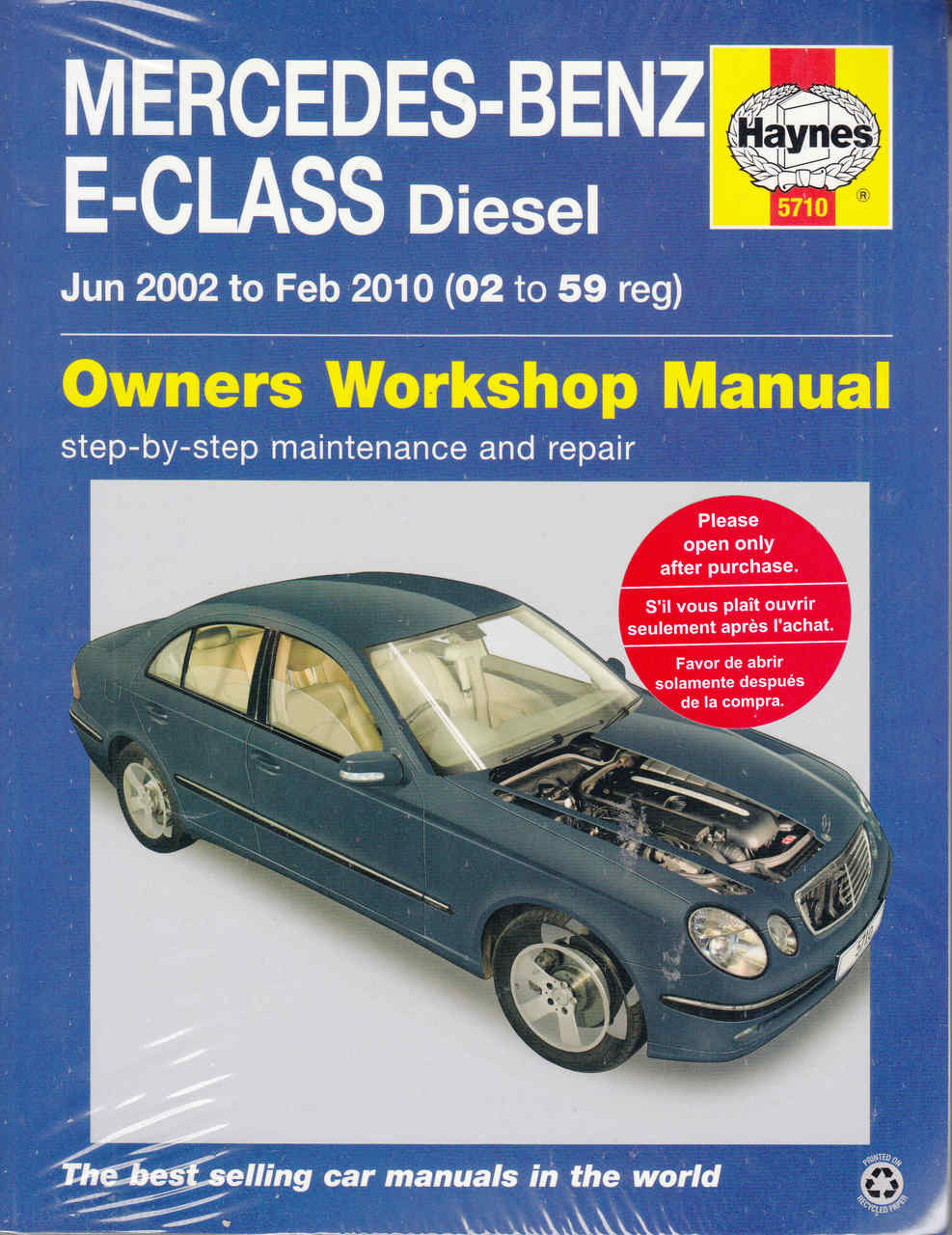 Mercedes-Benz E-Class (W211 Series) Diesel 2002-2010 Workshop Manual ...
