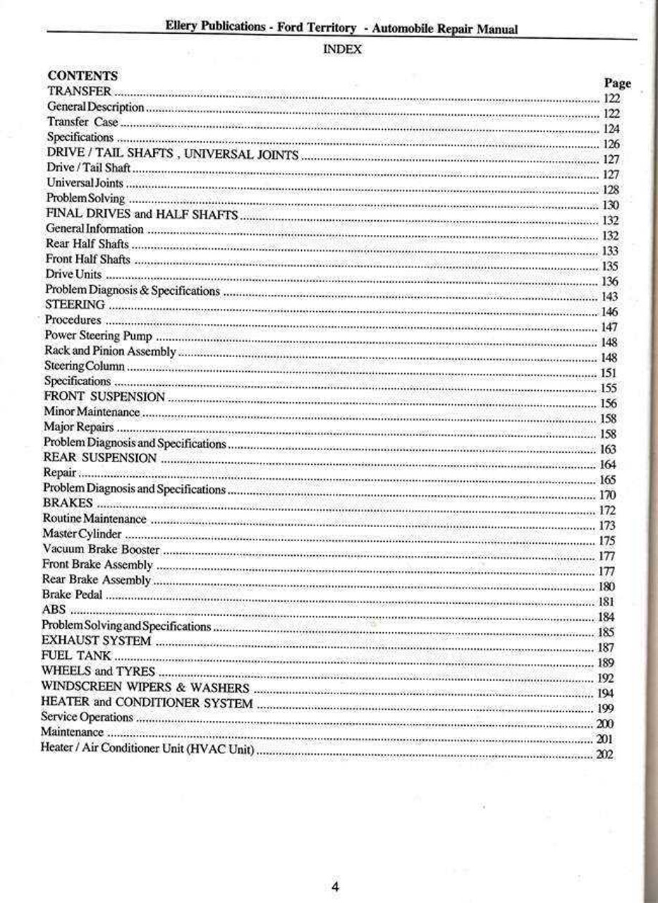 Ford territory parts Ford territory parts
