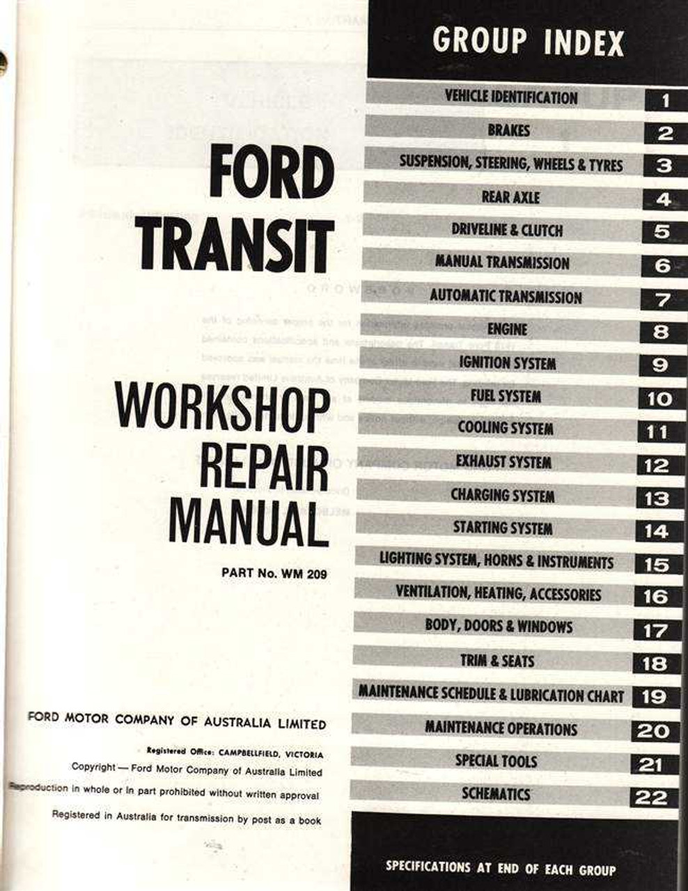 ford transit workshop manuals free downloads