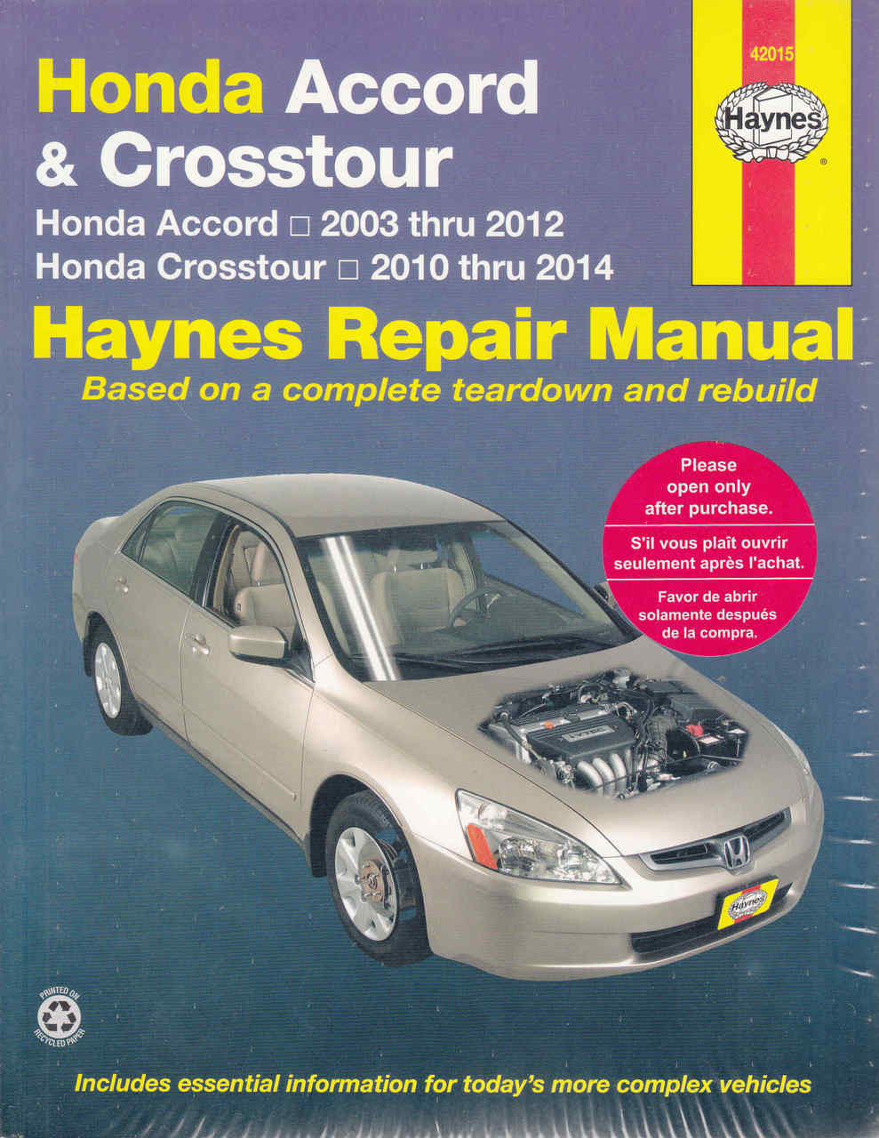 honda accord crosstour 2003 2012 workshop manual rh automotobookshop com au Honda  Civic Type R 2018