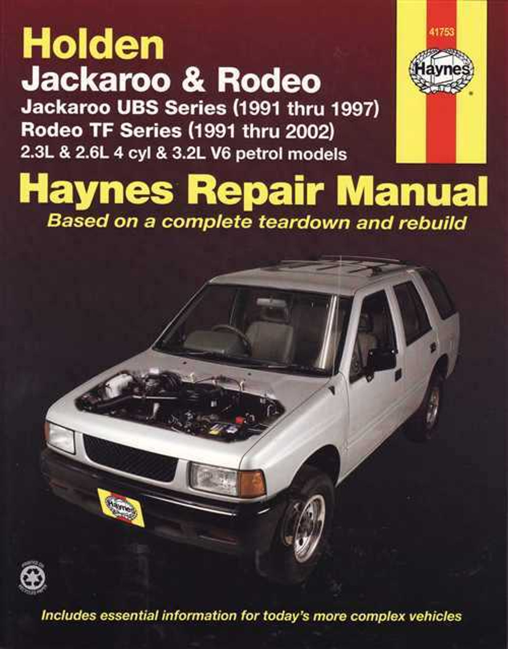 Holden Jackaroo  U0026 Rodeo 1991