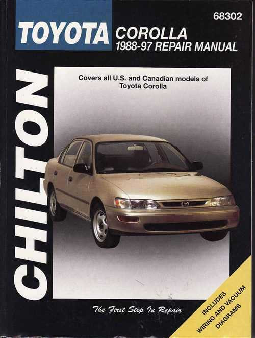 Toyota Corolla Manual Price Toyota Corolla 1988 - 1997 Workshop Manual
